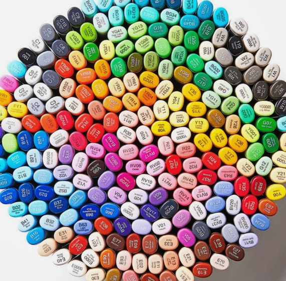 Copic set of markers