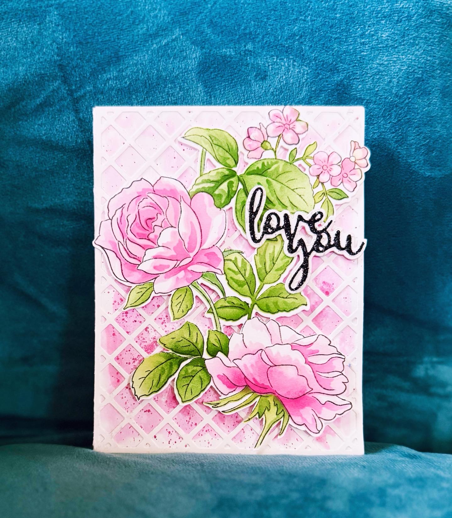 Blooming Roses Love you card
